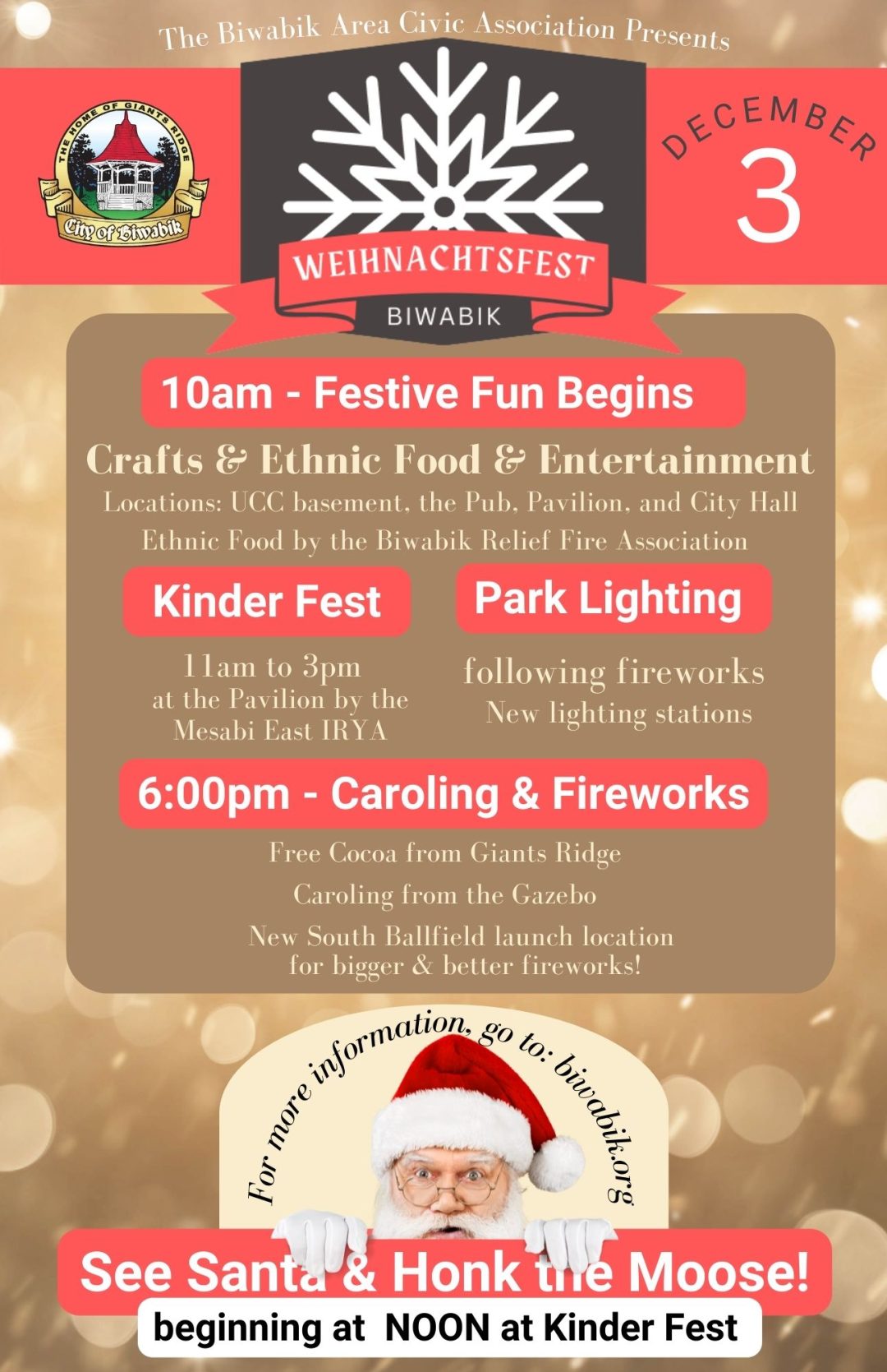 Weihnachtsfest Biwabik Area Civic Association